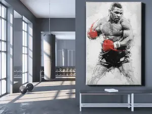 Tyson Poster Boxing Painting Hand Made Poster