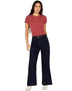 Dear John Women's Audrey Dark Wash Wide Stretch Denim Jeans - Dpm55a170bwr