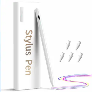Stylus Pen for iPad,(2018-2025)  Charge with Tilt Sensitivity & Palm Rejection Compatible with iPad Pro 11"/12.9", iPad mini 5/6, iPad Air 3/4/5, iPad 6/7/8/9/10 (White)