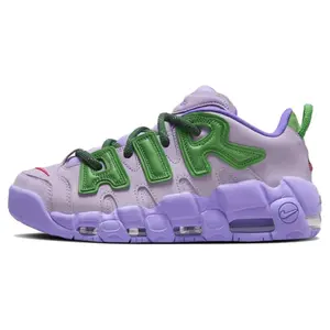 AMBUSH x Nike Air More Uptempo Low "Lilac" Retro Basketball Shoes for Men and Women