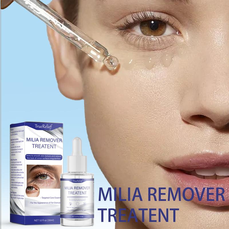 TrueRelief Milia Care Solution Serums for Face Skin Repairing with Salicylic Acid Hyaluronic Acid 0.85 oz
