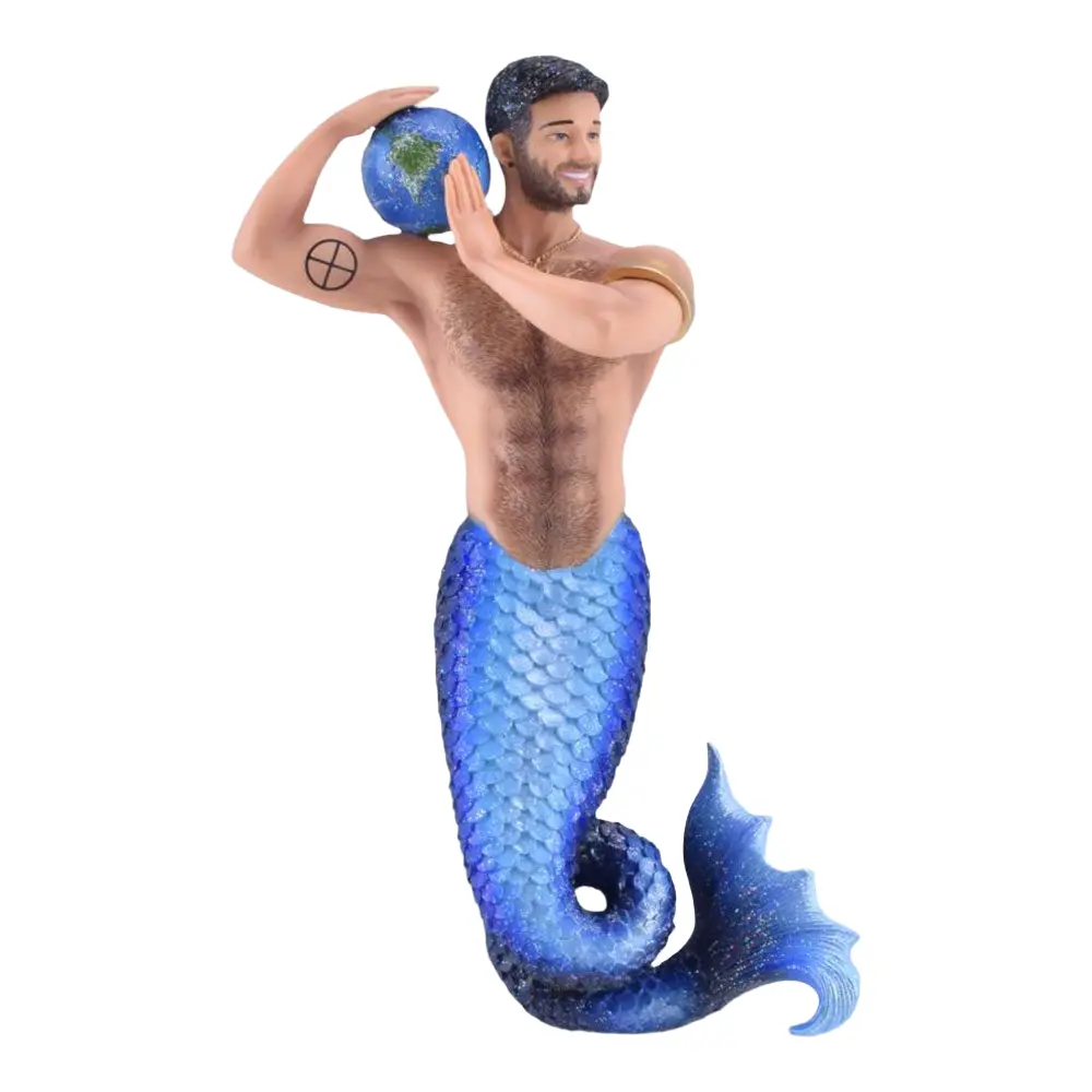 December Diamonds Merman Axis Metallic Christmas Decor Ornament - 2024 New Geometric Festive Home Decoration
