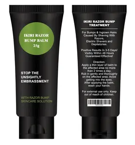 IKIRI Razor Bump Balm - Clinically Proven Solution for Razor Bumps & Irritation with Menthol - 100% Money Back Guarantee - 25g Foaming Cleanser