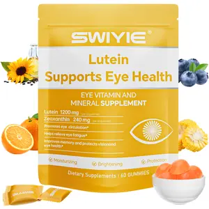 Swiyie Lutein & Zeaxanthin Gummies – Eye Health Supplement with Astaxanthin, Vitamin A C E – Blue Light Defense, Vision Support, Berry Flavor – 60 Gummies Healthcare Dietary Fitness Edible