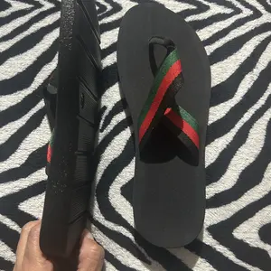 Women's Fashionable Striped Pattern Slip on Lightweight Fashionable Comfy Sandals, Anti Slip Casual Comfortable Flat Casual Trendy for Summer, Non-slip Beach Slippers for Women & Girls, Footwear, Casual Outdoor Sandals, Flip Flops Flats