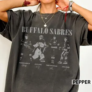 Buffalo Ice Hockey Vintage Comfort Colors Shirt, Tage Thompson Rasmus Dahlin Gift For Fan Hockey Shirt