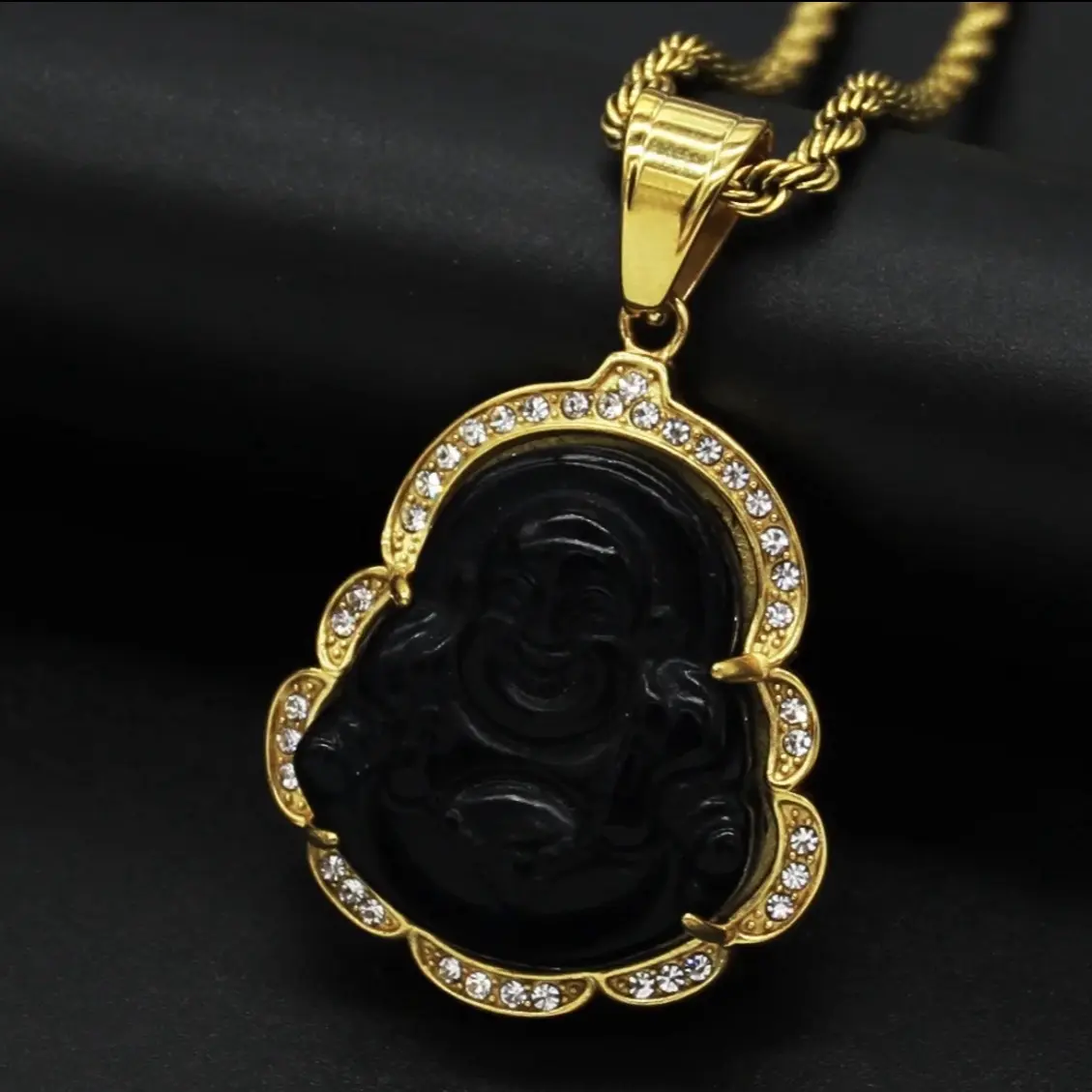 Black Buddha Pendant Black Buddha Pendant