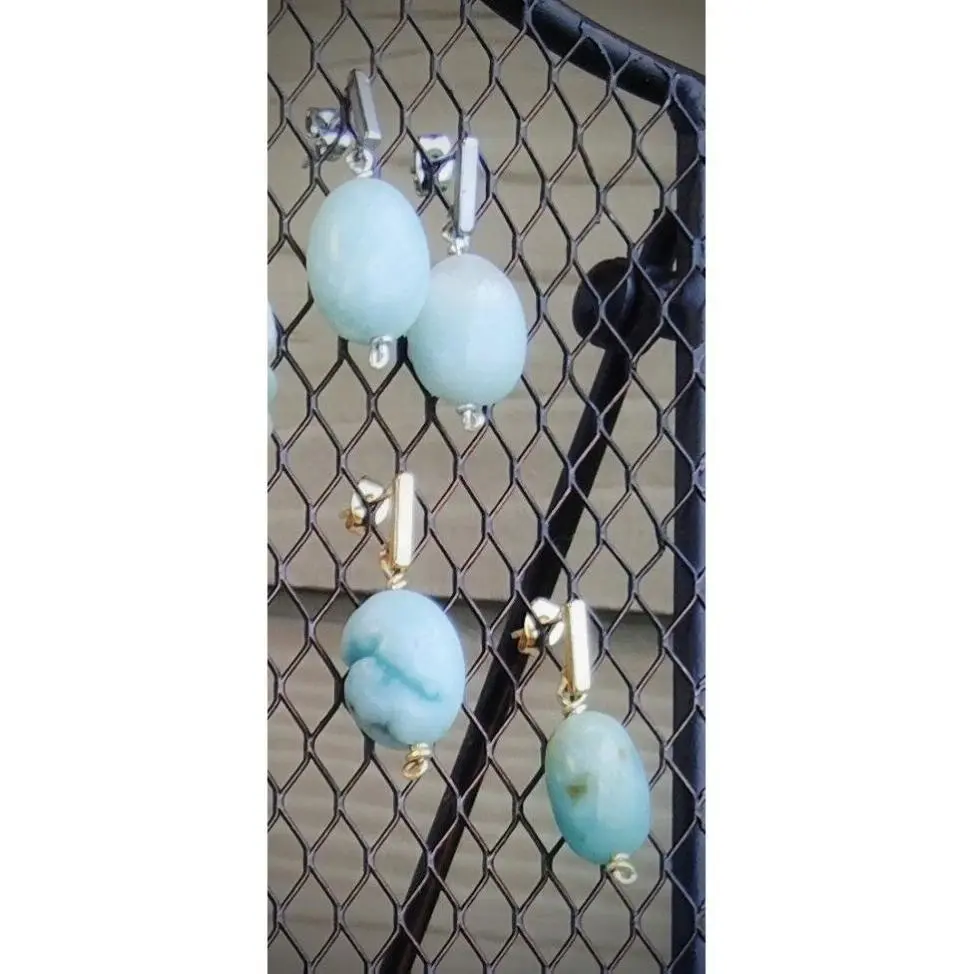 Amazonite Stud Earring