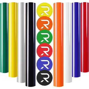 3D Puff Vinyl - 8 Pcs Assorted Colors, Heat Transfer Vinyl for T-Shirts, 12x10 Puff HTV Vinyl Bundle for Cricut, Silhouette Cameo or Heat Press Machine