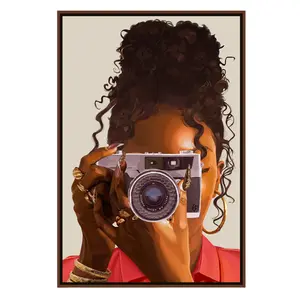 In Her Element - Smard Black Wall Art Print/ Canvas for Home /Office Decor
