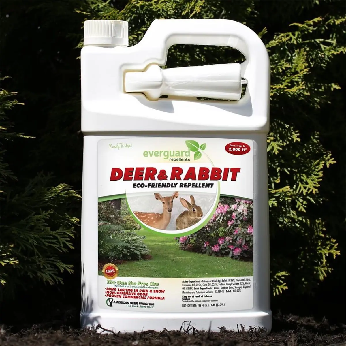 Everguard CFD 1500008 1 gal RTU Repellent, Deer & Rabbit Deterrent, Deer Control Solution