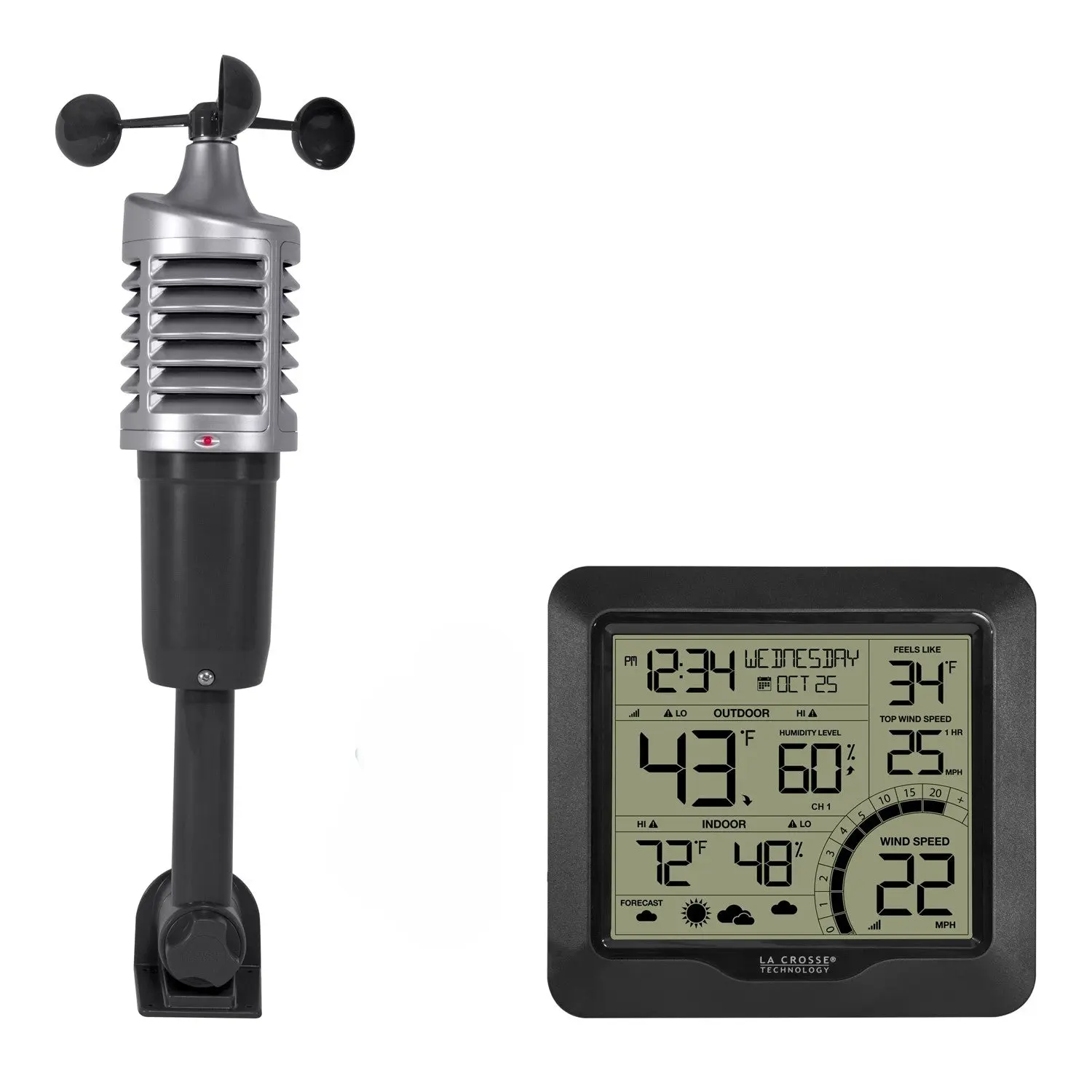 327-1417BW Wind Speed Weather Station