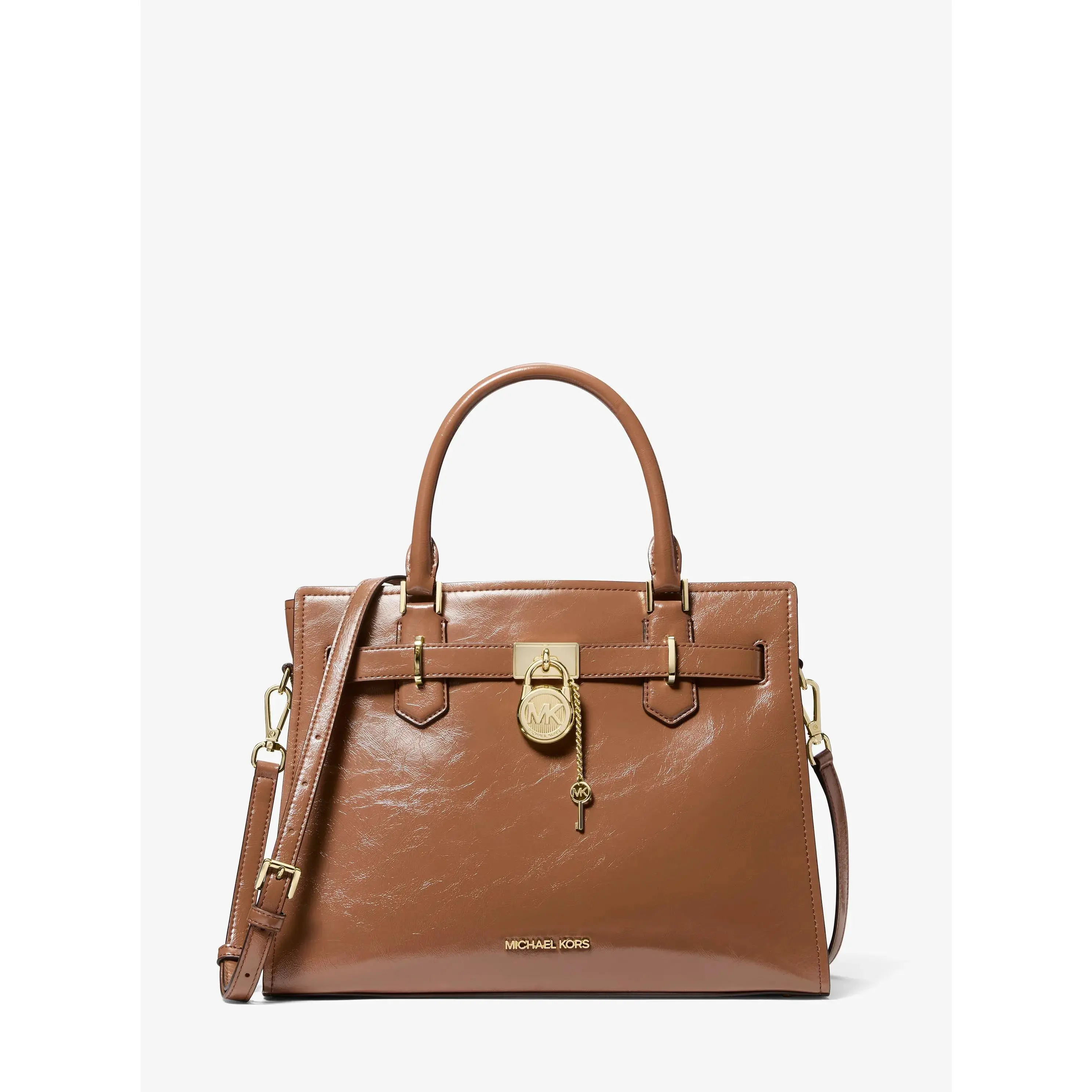 Landon Medium Patent Satchel