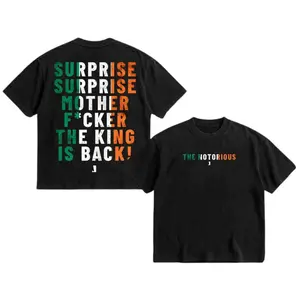 SURPRISE SURPRISE MOTHER FKER THE KING IS BACK! Conor McGregor T-shirt, UFC Pound For Pound Shirt, MMA Fan Apparel, Menswear