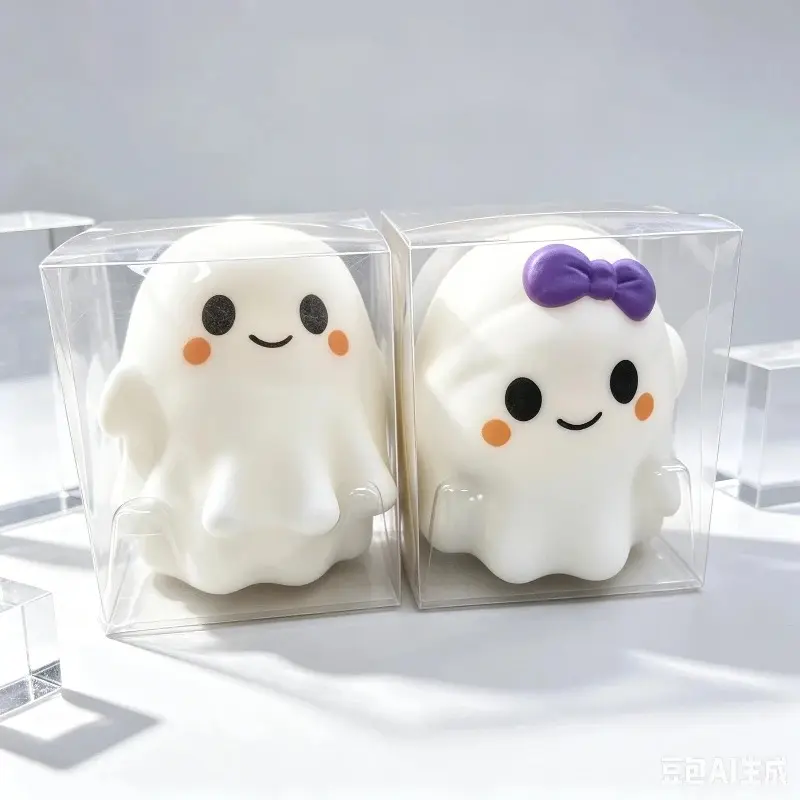 2026 New Cute Ghost Demon Squishy Toy Halloween Mini Ornament Slow Rebound Stress Relief Squeeze Fidget Toy Horror Party Desktop