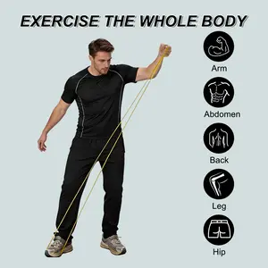 Multi-Level Pull Up Resistance Bands Set – 4/5-Pack Natural Latex, 15-125 lbs – Strength Training, Stretching, Physical Therapy, Home Gym – For Men & Women