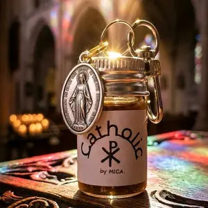 MICA Catholic Wearable Church Scent with Medallion Charm for Devout Users