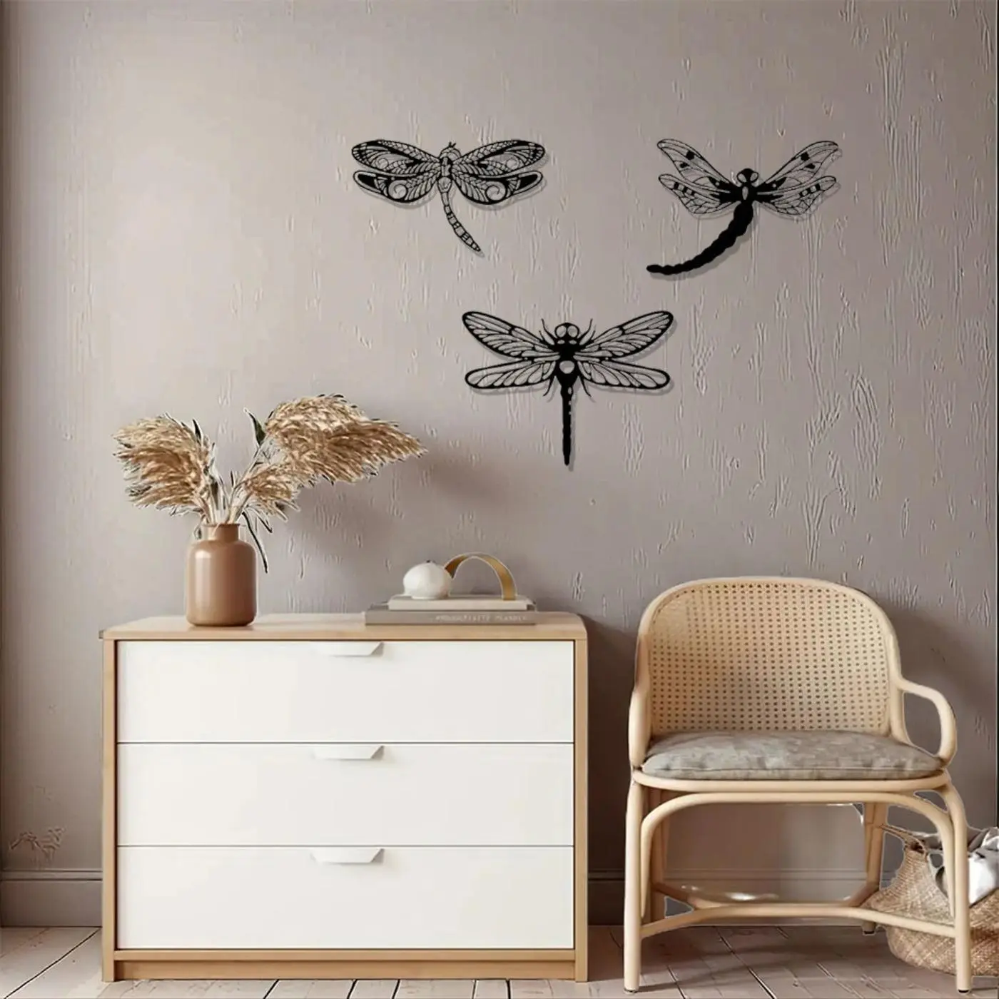 Charming Dragonfly Metal Wall Decor - Whimsical Artistic Home & Garden Art Decoration | Fast Shipping & Budget-Friendly
