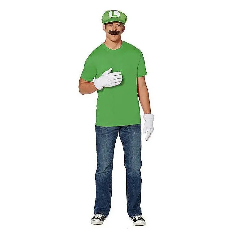 Luigi Kit - Super Mario Bros - Green - Costume Accessories - One Size