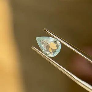 0.79 ct Natural Paraiba Tourmaline Green Blue – Pear Cut – Mozambique – AIG Certified