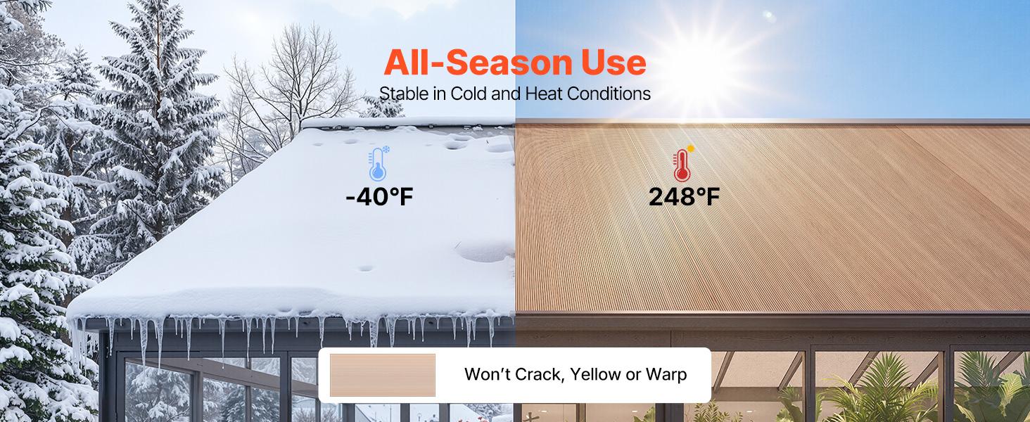 VEVOR Roof Panels, 12Pcs Polycarbonate Roofing Panels Double Layer, High Impact Corrugated Plastic Greenhouse Replacement Cover, Waterproof for Gazebos, Chicken Coops, Home, Garden (5' x 2' x 0.24") VEVOR Roof Panels, 12Pcs Polycarbonate Roofing Panels Double Layer, High Impact Corrugated Plastic Greenhouse Replacement Cover, Waterproof for Gazebos, Chicken Coops, Home, Garden (5' x 2' x 0.24")