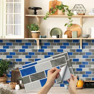 DIY Wall Sticker Splash Guard 15x30cm, Waterproof Oil-Resistant, Easy Installation, Home Decor, Universal Flat Sticker Type, Waterproof Wall Decal