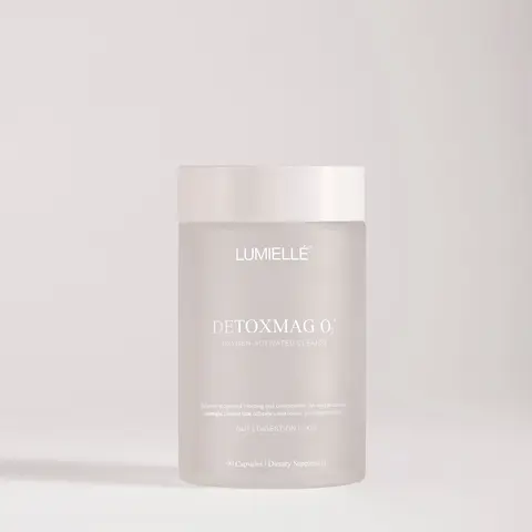 Lumielle DetoxMag O2 Oxygen-Activated Colon Cleanse Capsules - Magnesium Oxide Dietary Detox Supplements, Gluten-Free, Non-GMO, Bloating Relief, Constipation Control, Debloat Solution, Digestive Health Aid, Gentle No-Stim Overnight Action, 30-Day Supply