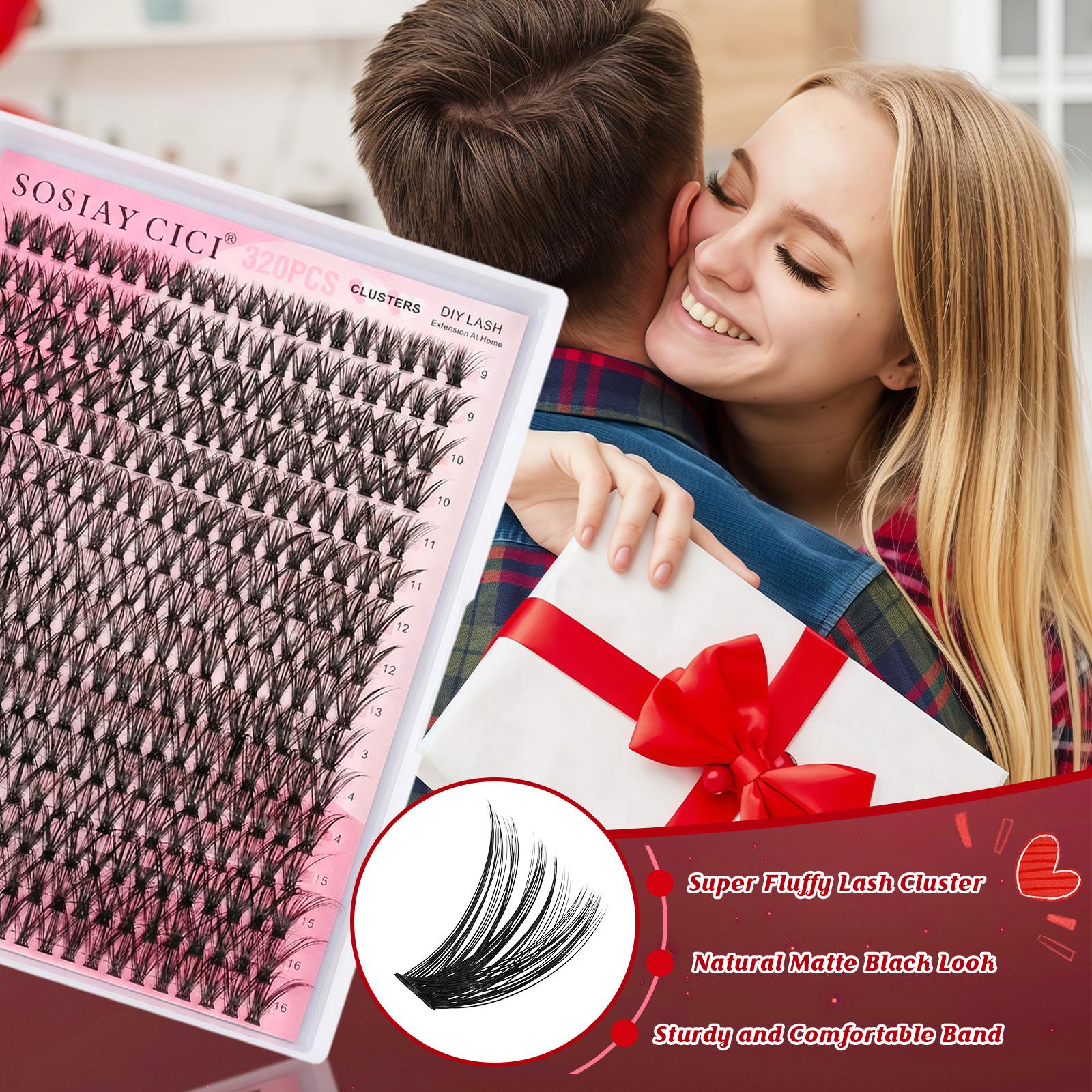 5 Packs 40D Lash Clusters Set, Total 1600 Pcs, 9-16mm D Curl Lightweight Eyelashes, DIY Lashes For Natural Look & Extra Volume, Thick & Fluffy & Super Soft & Reusable 5 Packs 40D Lash Clusters Set, Total 1600 Pcs, 9-16mm D Curl Lightweight Eyelashes, DIY Lashes For Natural Look & Extra Volume, Thick & Fluffy & Super Soft & Reusable