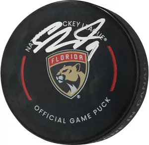 Sam Bennett Florida Panthers Autographed Official Game Puck - Fanatics Authentic Certified