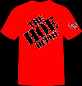 SIDE PIECE CO. PRESENTS  "THE HOE DEPOT" CREW NECK PRINTED T