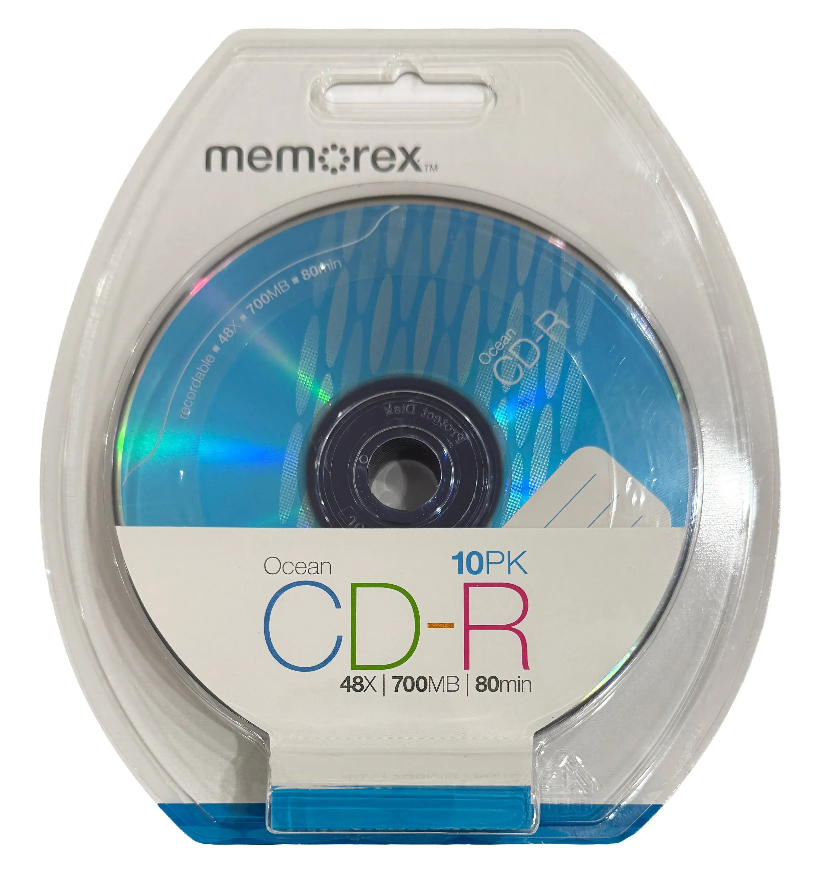 Memorex 48X CD-R 80min 700MB Ocean Logo Top