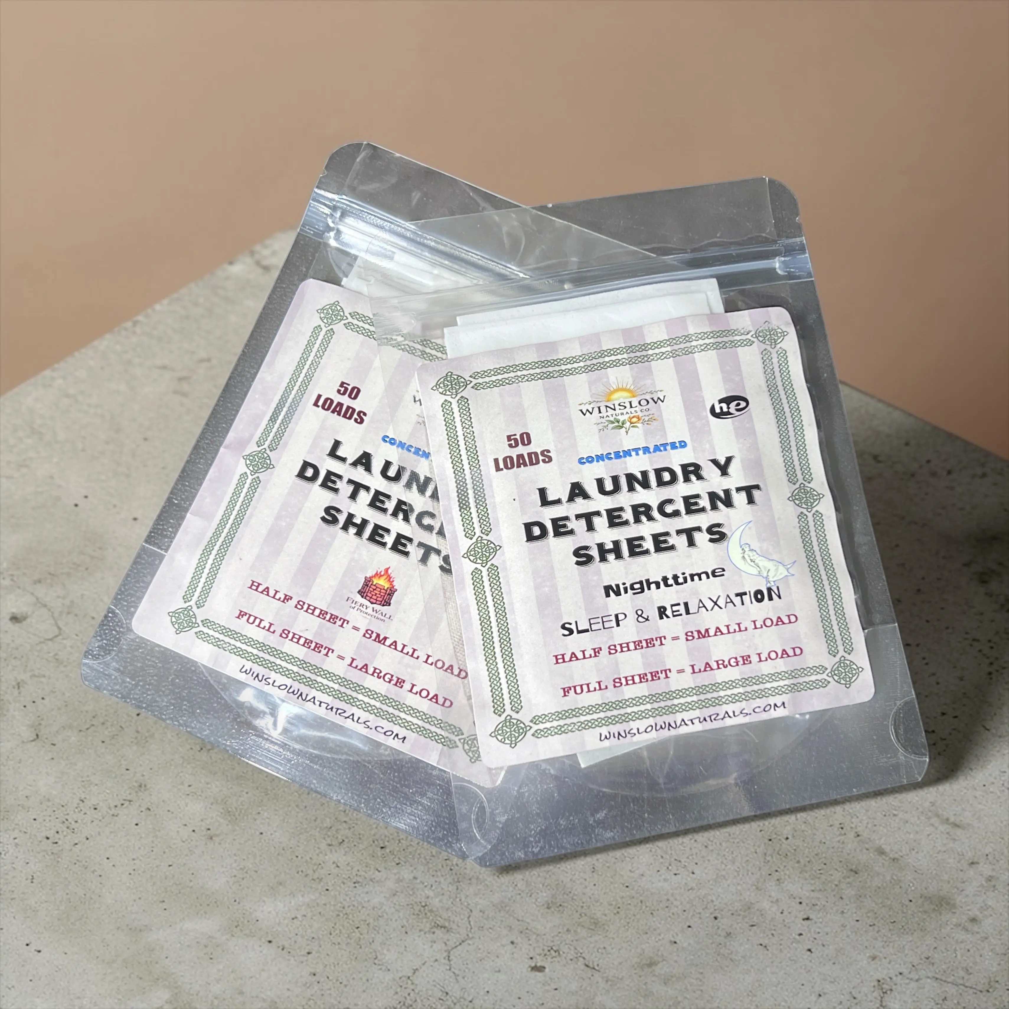 Eco-Friendly Laundry Detergent Sheets (50 Sheets)