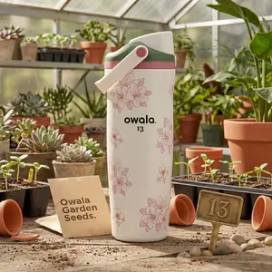 Owala “Azalea 13” Golf Edition 30oz FreeSip Tumbler – Trendy Leakproof Insulated Water Bottle with Straw Lid, Cold Drink Cup for Gym Workouts, Golf Course, Travel, Office & Everyday Use