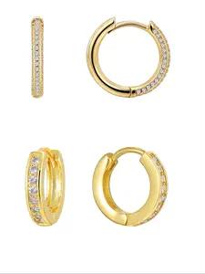 Women's Elegant Glittering  Hoop Earrings, Exquisite Trendy Minimalist Hoop Earrings, Chic All-match Vintage Jewelry As Birthday Gift for Girlfriend