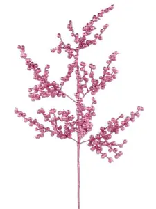 27" Glitter Berry Spray – Pink