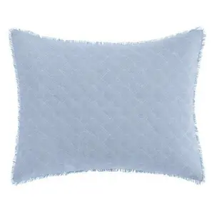 Laura Ashley Mi la Chambray Blu e 16" X 20" Bre akfast Pillow