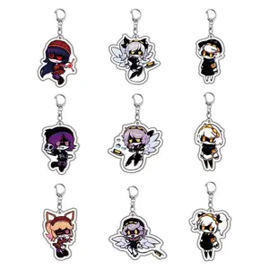 Murder Drones Cartoon Anime Figures Keychain For Uzi N V J Doll Tessa Cute Bag Charms Fans Gift Pendant Chaveio Car Keyring