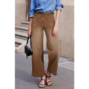 Denim Patch Pocket Shift Jeans