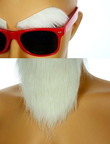 Kame Sennin Master Roshi Costume White Beard Mustache with Glasses Menswear Clothing