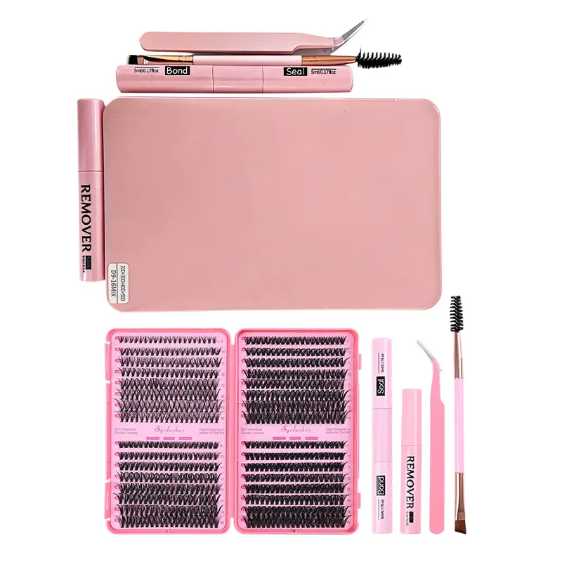 Lash Clusters Kit Natural Individual Lashes Wispy Eyelash Extensions 9-16mm DIY Lash Extension Kit Lash