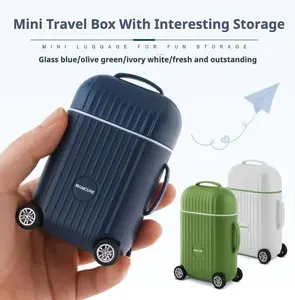 8-Piece Portable Suitcase Shape Nail Care Kit Premium Stainless Steel Manicure Set with Nail Clipper Nail File Buffer Mini Travel Case Compact Grooming Tools Professional Pedicure Kit Beauty Personal Care Product Gift for Home School Travel Daily Use