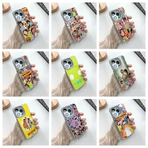 luxury fashion funny cartoon B-Bobs B-Burgers Family Phone Case For iPhone 17/16/15/14/13/12/11/Pro/ProMax/Plus/17Air/Xsmax, Anti-Drop Matte Back Cover, Shockproof Cover, Uv Printed, Cute Phone Case, anime Merchandise, Creative Design Christmas Gift