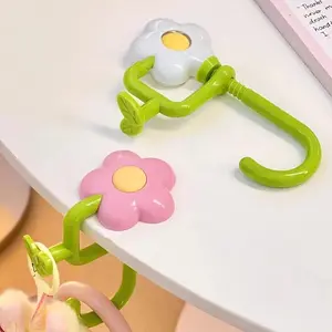 1pc Desk-side Backpack Hook High Weight Capacity No Nails Required Won’t Damage The Tabletop and Is Movable and Adjustable