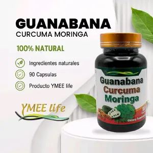 Premium Guanabana, Curcuma, Moringa 90 caps Suplemento El Colibri