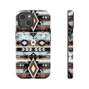 Aztec iPhone Case Western Phone Case, for iPhone 15 14 13 12 11 XR Promax, Pro, Plus, Durable Smartphone Accessories Cover Flower trendy iphone