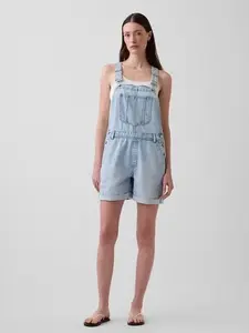 GAP UltraSoft Denim Loose Shortalls