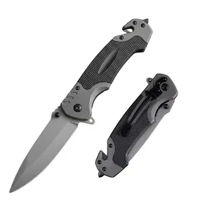 High-Hardness Stainless Steel Pocket Knife, 3 in 1 Multitool Folding Knife, Seat Belt Cutter, Survival Knife for Emergency Rescue Situations, Hiking&Kitchen, camping, hunting, Sharp EDC Knife for Men, navajas para hombres trabajo