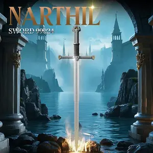 BUILDIFY Sword Building Sets for Adults, Cool Narthil 99024 Collectible Build and Display Model, Anime-Style Cosplay Toy Sword Home Office Decor, Ideal Gifts for Adults Boys Girls 14+ (521 PCS)