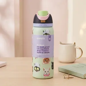 Owala 32oz FreeSip Cat Collage Catwala Bottle Urban Outfitters Exclusive Stainless Steel New
