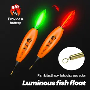 Night Glow Fishing Float with Battery, High Visibility, Flashing Light, Ideal for Sea, Rock, Wild, Lake Fishing, Carp, Trout, Bass